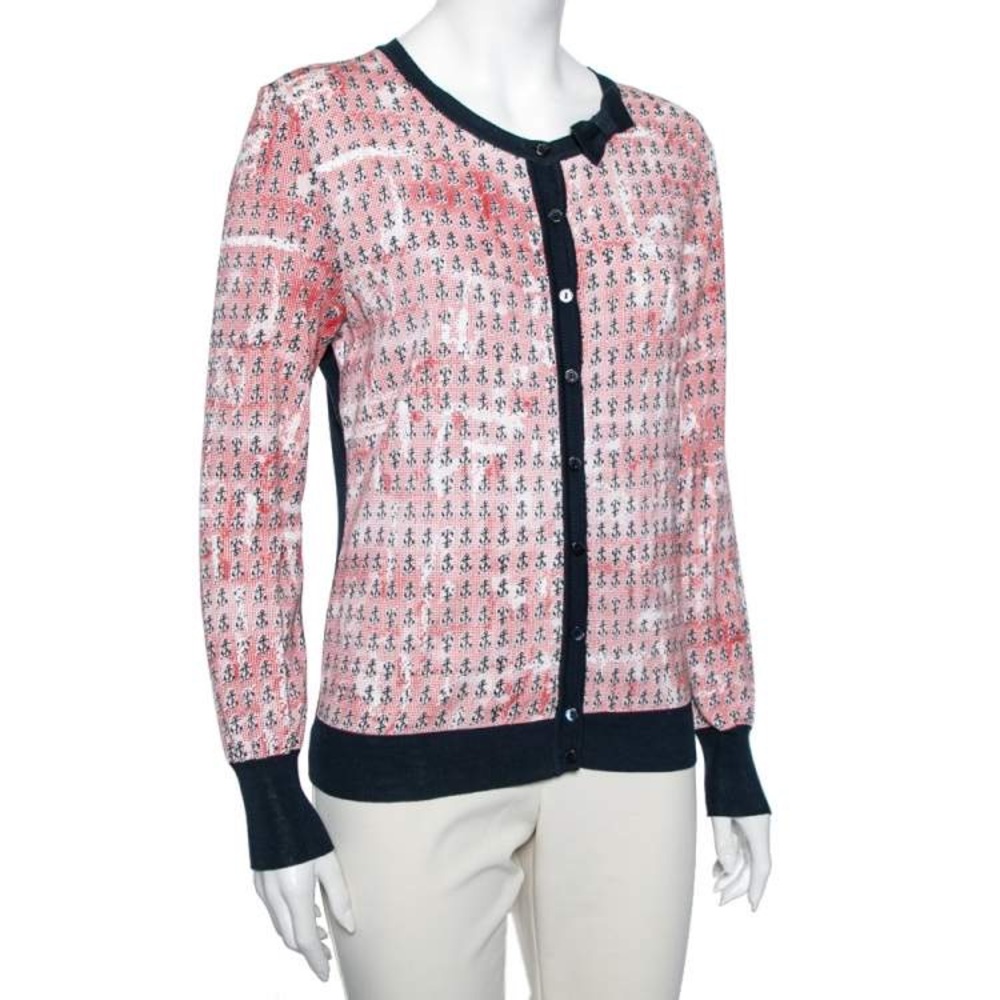RED Valentino Cotton Anchor Printed Sweater size small